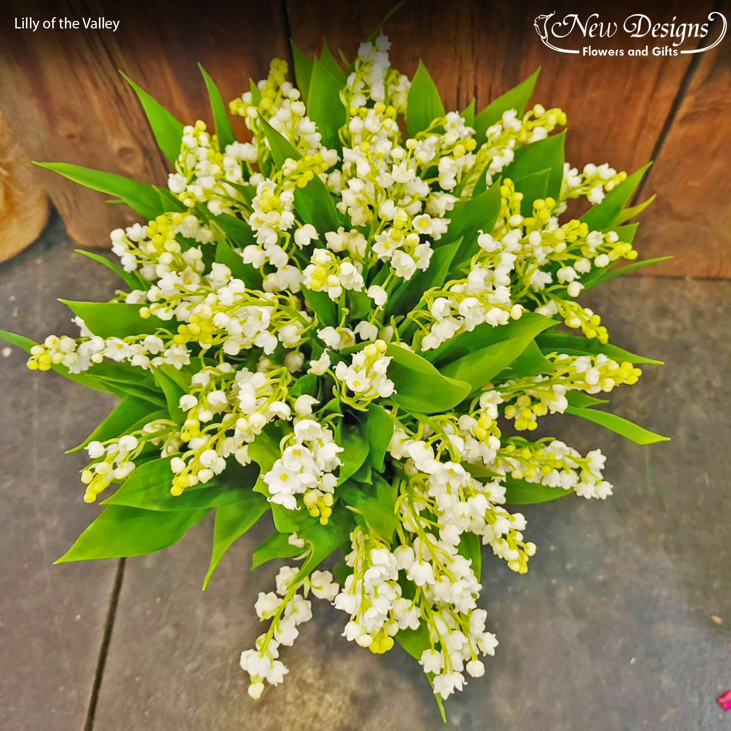 Gorgeous nosegay style Bridal Bouquet made entirely of Lilly of the Valley